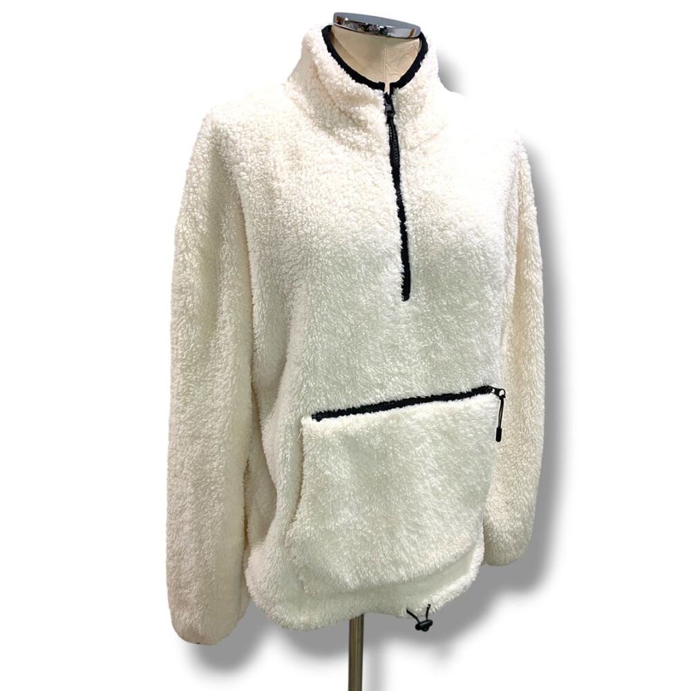 Size‎ XL (15-17) Nobo No Boundaries Junior Womens Cream Fleece Pullover Jacket